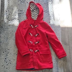 Nautica Red Kids Hooded Peacoat